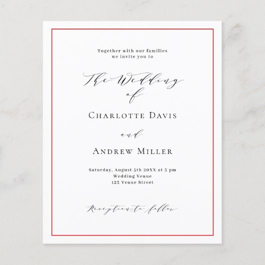 Rot-Weiß-Hochzeit (Vorderseite)