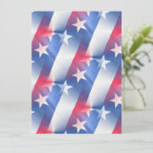 Rot-Weiß-Hochzeit Einladung (Stehend Vorderseite)