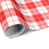 Rot-Weiß-Kariertes Musterpapier Geschenkpapier (Rolleneckpunkt)