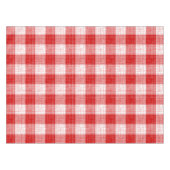 Rot-Weiß-Karo-Design mit fettem Muster Tischdecke (Vorderseite (Horizontal))