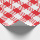 Rot-Weiß-Karo-Muster Geschenkpapier (Ecke)