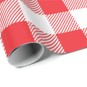 Rot-Weiß-Karo-Muster Geschenkpapier (Rolleneckpunkt)