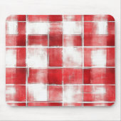 Rot-Weiß-Karo-Streifen Mousepad (Vorne)