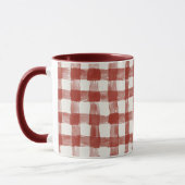 Rot-Weiß-Karo-Streifen Tasse (Links)