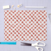 Rot-Weiß-Karo-Streifen-Weihnachten Seidenpapier (Handwerk)