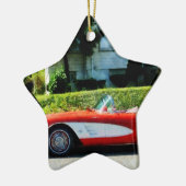 Rot-Weiß-Korvette-Wandverkleidung Keramikornament (Links)