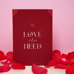 Rot, Weiß, Liebe ist alles, was man braucht, Roman Einladung