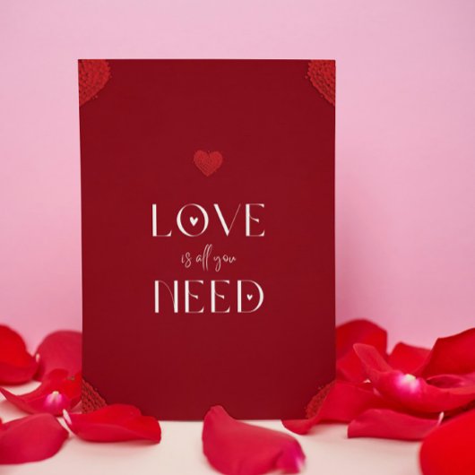 Rot, Weiß, Liebe ist alles, was man braucht, Roman Einladung