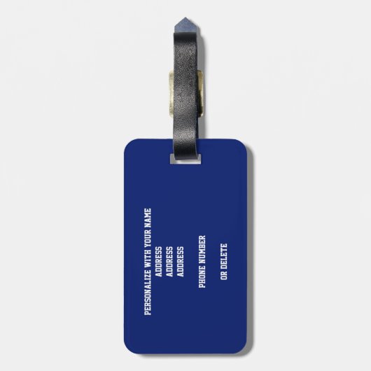 Rot-Weiß-Mannschaftsfarben Monogramm-Basketball Gepäckanhänger (Rückseite vertikal)