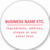 Rot-Weiß-Mehrzweck Aufkleber (Vorderseite)