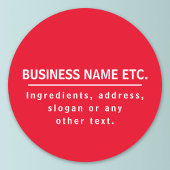 Rot-Weiß-Mehrzweck Runder Aufkleber
