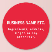 Rot-Weiß-Mehrzweck Runder Aufkleber