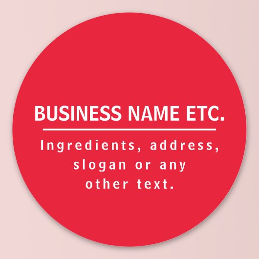 Rot-Weiß-Mehrzweck Runder Aufkleber