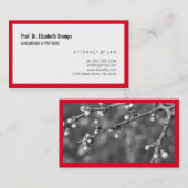 Rot-Weiß-Minimal Visitenkarte (Vorne/Hinten)