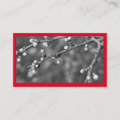 Rot-Weiß-Minimal Visitenkarte (Rückseite)