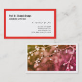 Rot-Weiß-Minimal Visitenkarte (Vorne/Hinten)