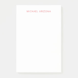 Rot Weiß Minimalistisch Einfach Schlicht Modern Ei Post-it Klebezettel