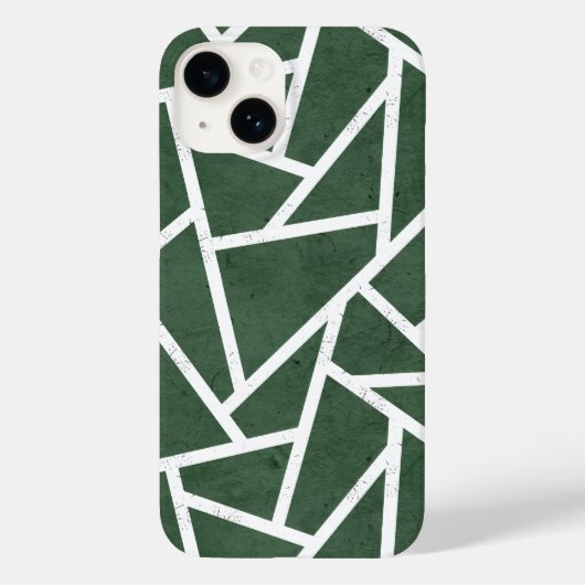 Rot-Weiß-Mosaikmuster Case-Mate iPhone Hülle (Rückseite)