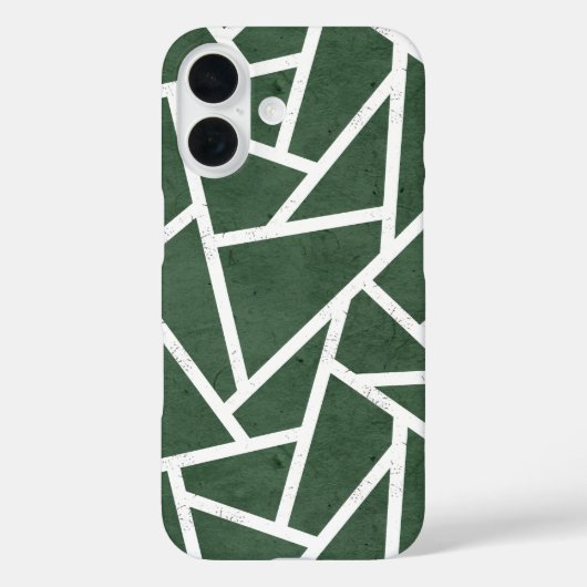 Rot-Weiß-Mosaikmuster Case-Mate iPhone Hülle (Rückseite)