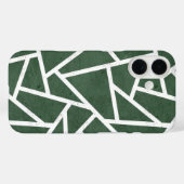 Rot-Weiß-Mosaikmuster Case-Mate iPhone Hülle (Rückseite (Horizontal))