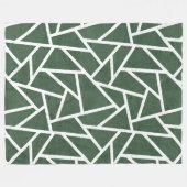 Rot-Weiß-Mosaikmuster Fleecedecke (Vorderseite (Horizontal))