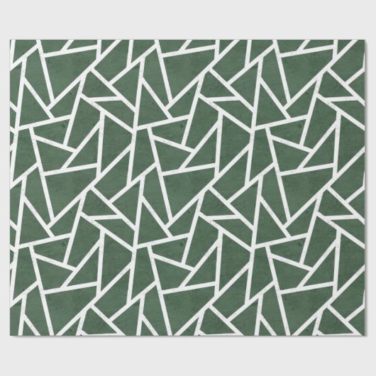 Rot-Weiß-Mosaikmuster Geschenkpapier (Flach)