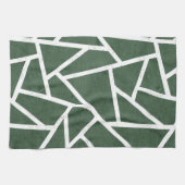 Rot-Weiß-Mosaikmuster Geschirrtuch (Horizontal)