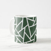 Rot-Weiß-Mosaikmuster Kaffeetasse (Vorderseite Links)
