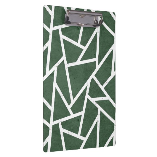 Rot-Weiß-Mosaikmuster Klemmbrett (Rechts)