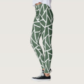 Rot-Weiß-Mosaikmuster Leggings (Links)