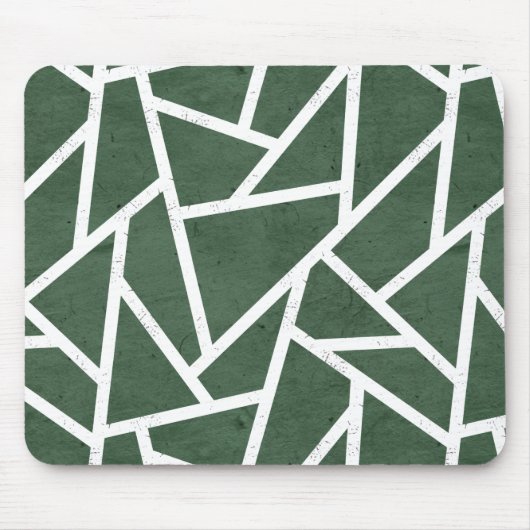 Rot-Weiß-Mosaikmuster Mousepad (Vorne)