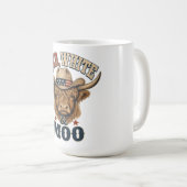 Rot, Weiß & Muh Highland-Kuh Kaffeetasse (VorderseiteRechts)