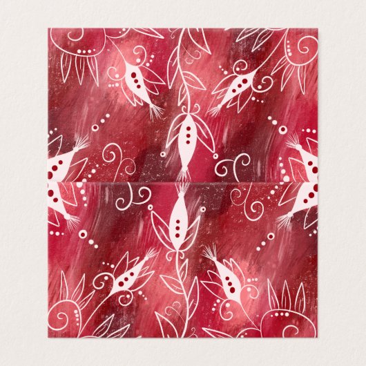 Rot-Weiß-Muster (Außenseite Aufgefaltet)