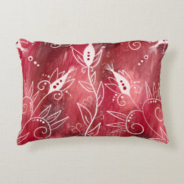 Rot-Weiß-Muster Dekokissen