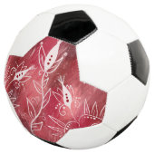 Rot-Weiß-Muster Fußball (Dreiviertel)