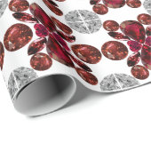 Rot-Weiß-Muster Geschenkpapier (Rolleneckpunkt)