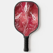 Rot-Weiß-Muster Pickleball Schläger (Rückseite)