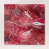 Rot-Weiß-Muster Puzzle (Horizontal)