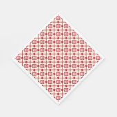 Rot-Weiß-Muster Serviette (Ecke)