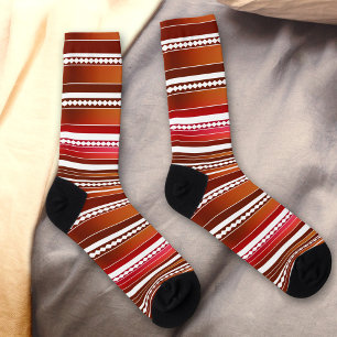 Rot-Weiß-Muster-Socken Socken
