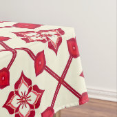 Rot-Weiß-Muster Tischdecke (Beispiel)