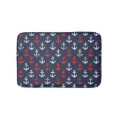 Rot-Weiß-Muster und Blaue Navy-Muster Badematte (Vorderseite)