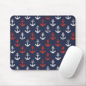 Rot-Weiß-Muster und Blaue Navy-Muster Mousepad (Mit Mouse)