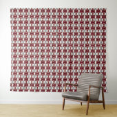 Rot-Weiß-Muster Wandteppich (Beispiel (Horizontal))