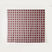 Rot-Weiß-Muster Wandteppich (Vorderseite (Horizontal))