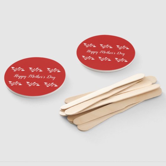 Rot-Weiß-Muttertag Fächer (Non-assembled)