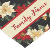 Rot-Weiß-Poinsettia Kurzer Tischläufer (Ecke)