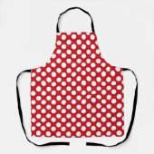 Rot-Weiß-Polka-Dot-Schürze Schürze (Vorderseite)