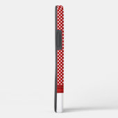 Rot-Weiß-Polka-Punkte mit Bug Case-Mate iPhone Hülle (Rückseite / Rechts)