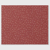 Rot-Weiß-Punkte-Geburtstag Geschenkpapier (Flach)